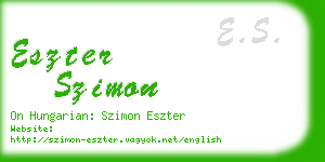 eszter szimon business card